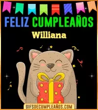 GIF Feliz Cumpleaños Williana